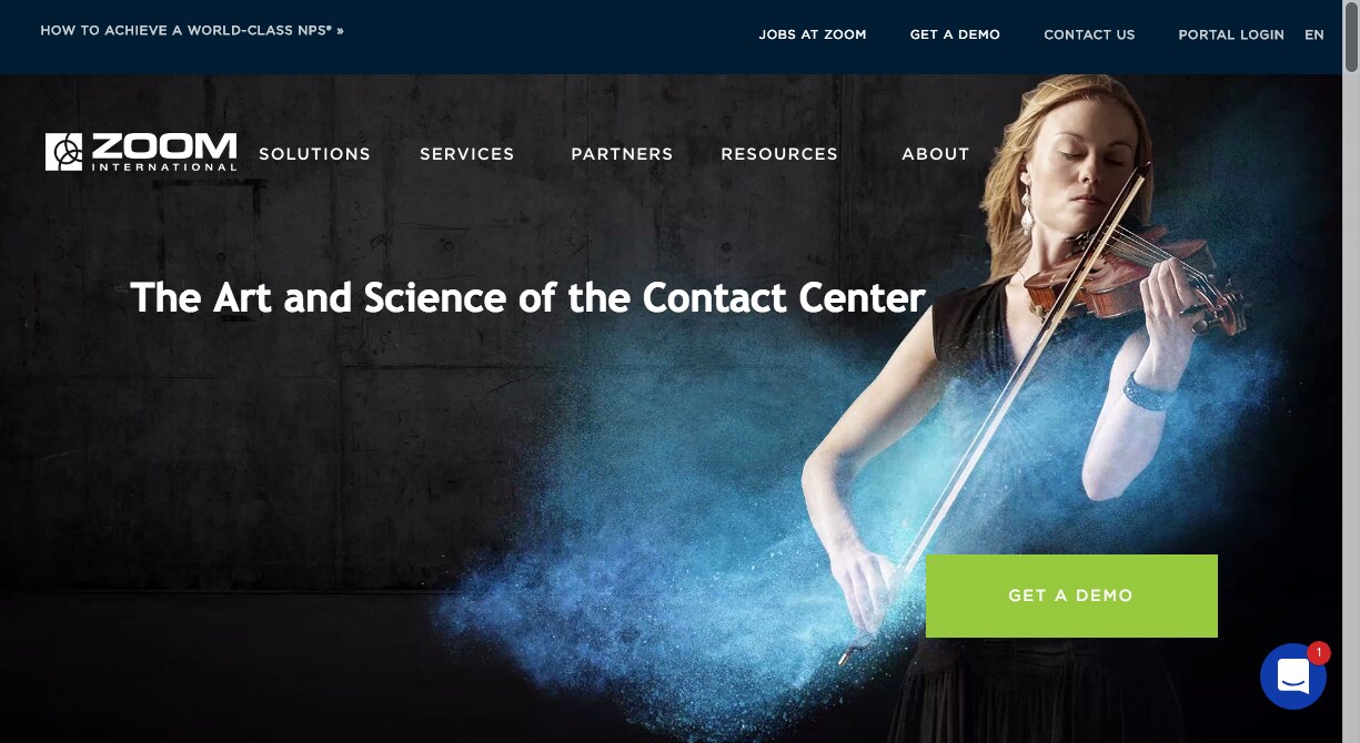 ZOOM International home page